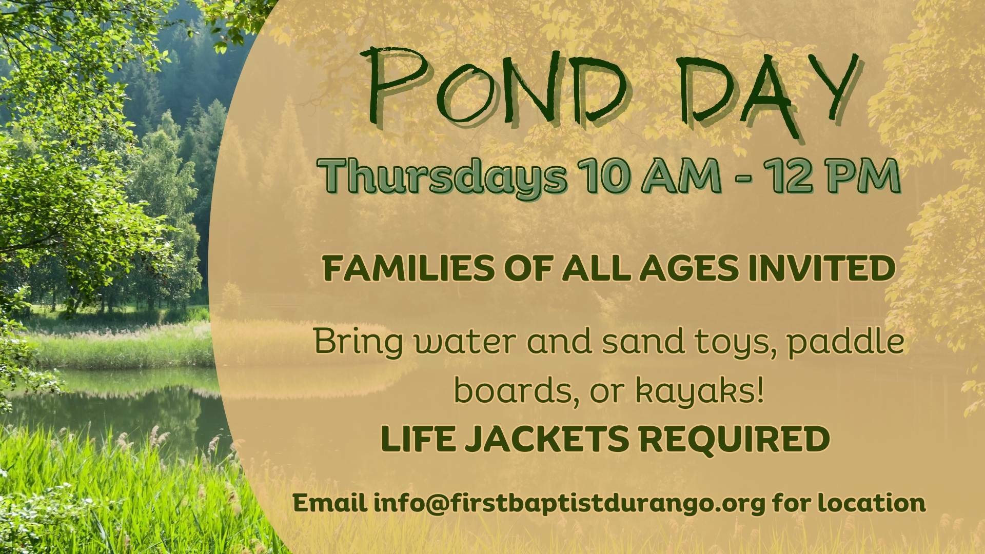 Pond Day!