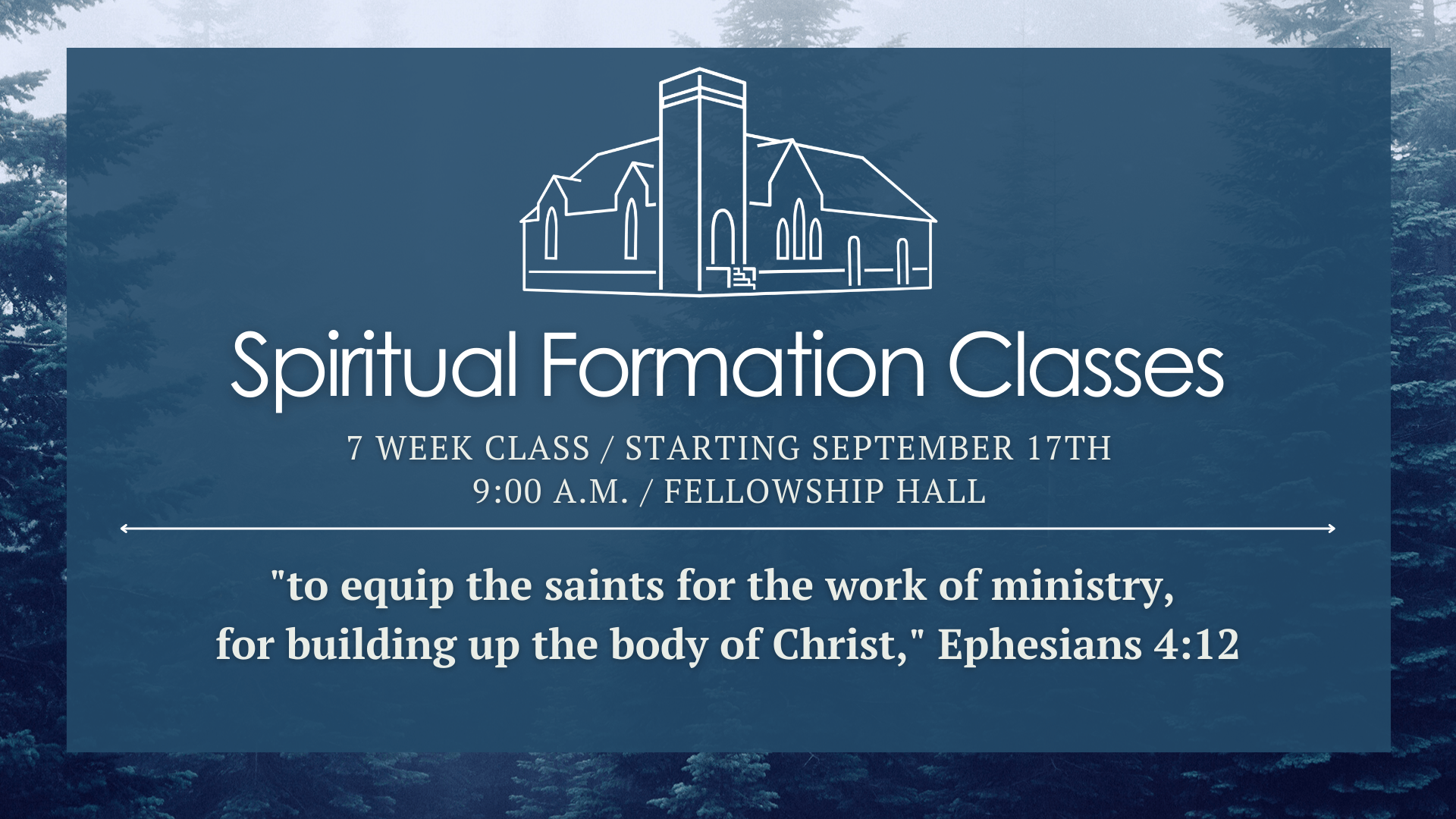 Spiritual Formation Class 2: A Biblical Theology of Baptism