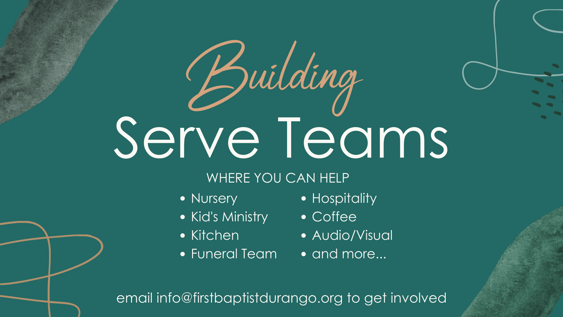 We’re Building our Serve Teams