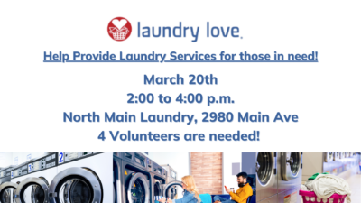 Laundry Love: Volunteers Needed