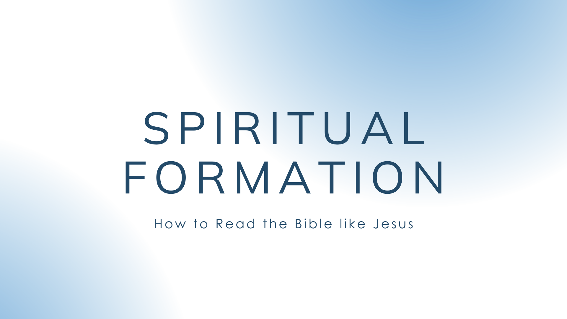 Poetry (Spiritual Formation – How to Read the Bible like Jesus)